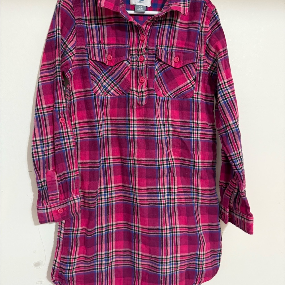 Old Navy Pink Plaid Kids Bottoms
